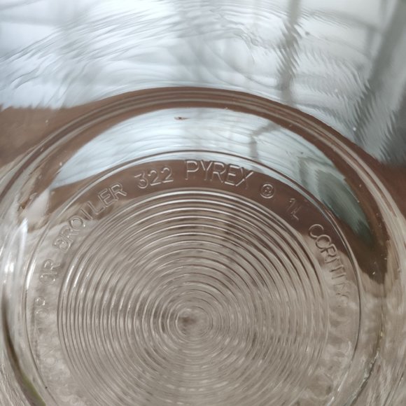 VTG PYREX Clear Bowls Colonial Mist White Flowers - Picture 5 of 10